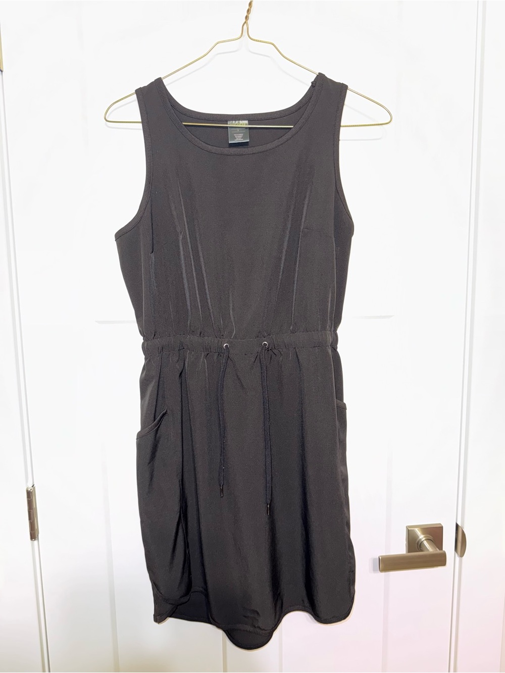 tek gear Black Sleeveless Drawstring Waist athletic Dress